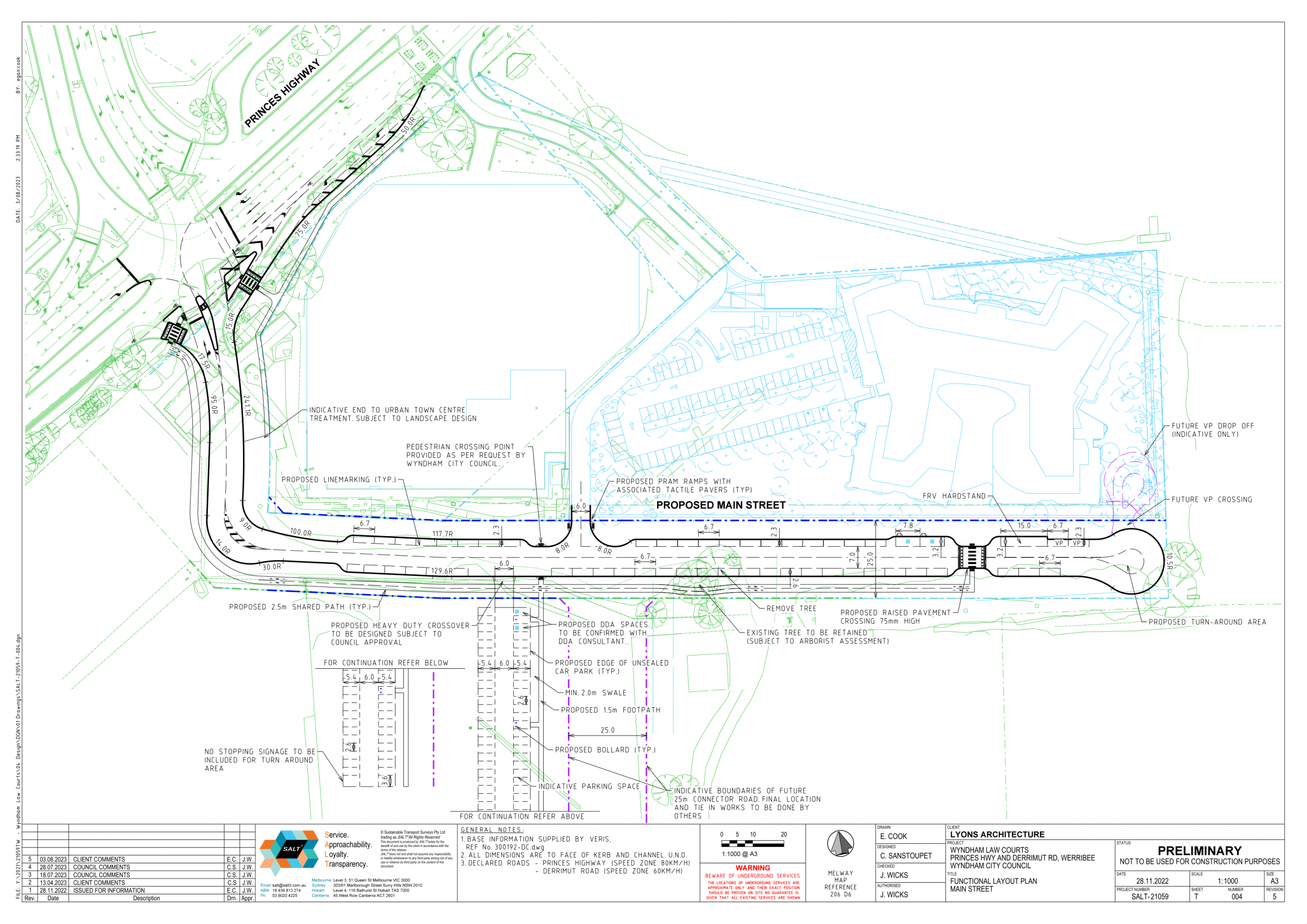 Main Street Functional Layout Plan, Wyndham 1